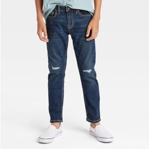 Art Class Boys' Stretch Relaxed Taper Jeans - Dark Wash